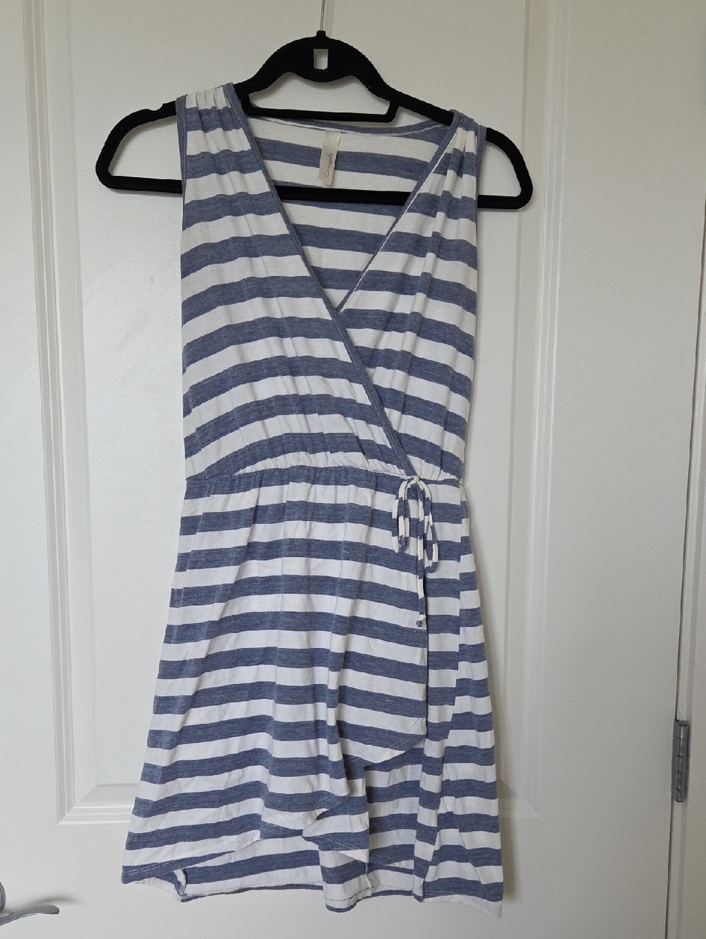Loveappella Blue and White Striped Top